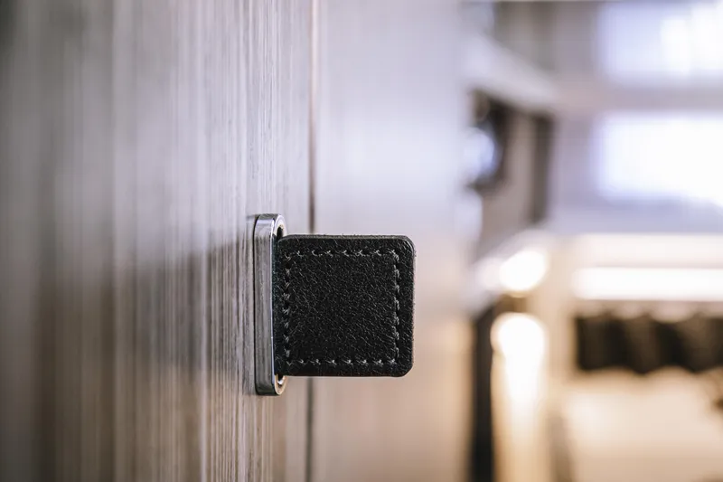 Slide: The Image of Chrome door handle on Cranchi A46 Luxury Tender, 2026 model. - 31