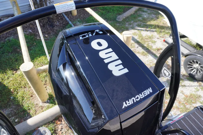 Slide: The Image of 2026 Premier 250 Solaris RS boat interior with seating and storage unit. - 23