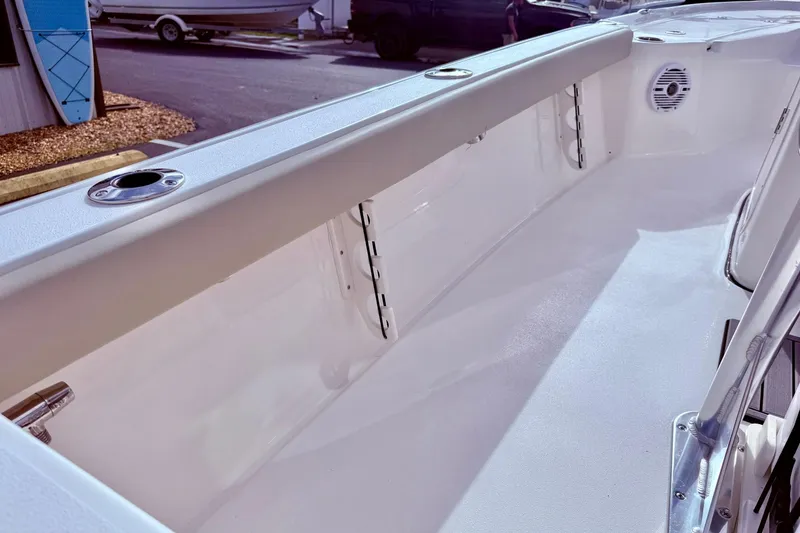 Slide: The Image of Interior view of 2026 Key West 210 Bay Reef boat, showcasing sleek design and spacious layout. - 50