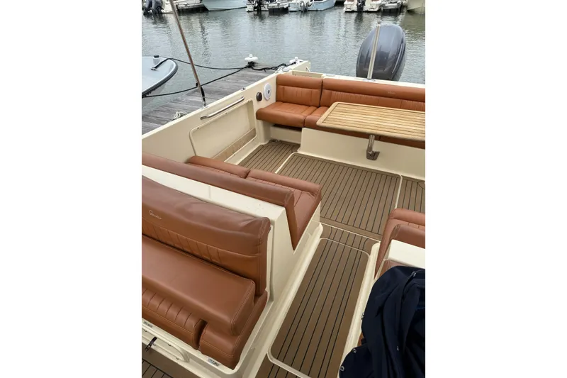 Slide: The Image of Fusion MS-IP600 marine stereo system on a 2015 Rossiter 23 boat dashboard. - 17