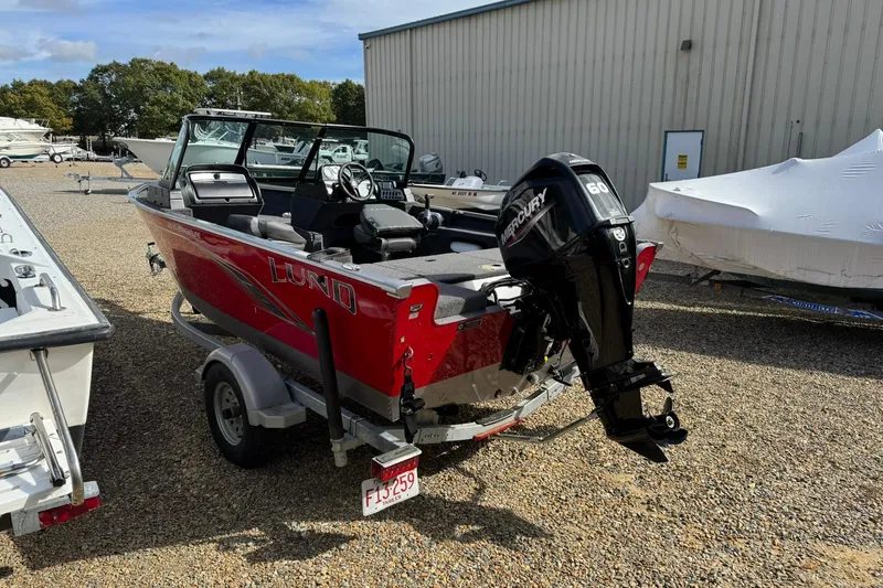 Slide: The Image of 2020 Lund 1675 Adventure Sport boat with Mercury engine on trailer. - 6