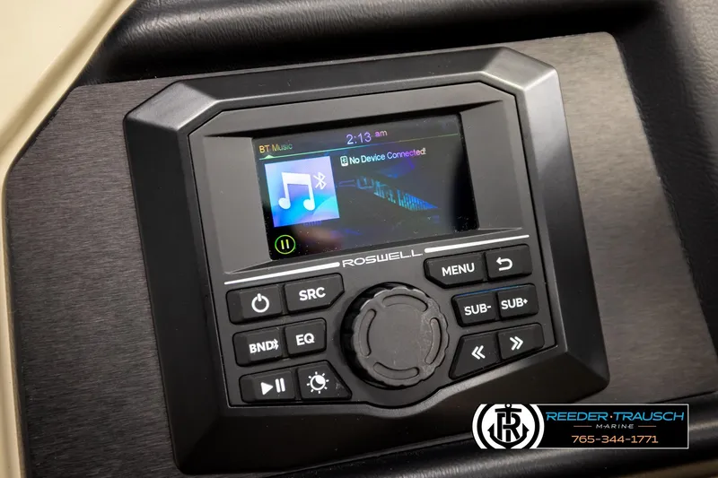 Slide: The Image of Roswell audio system in 2026 Alera M23L boat, featuring Bluetooth connectivity. - 35
