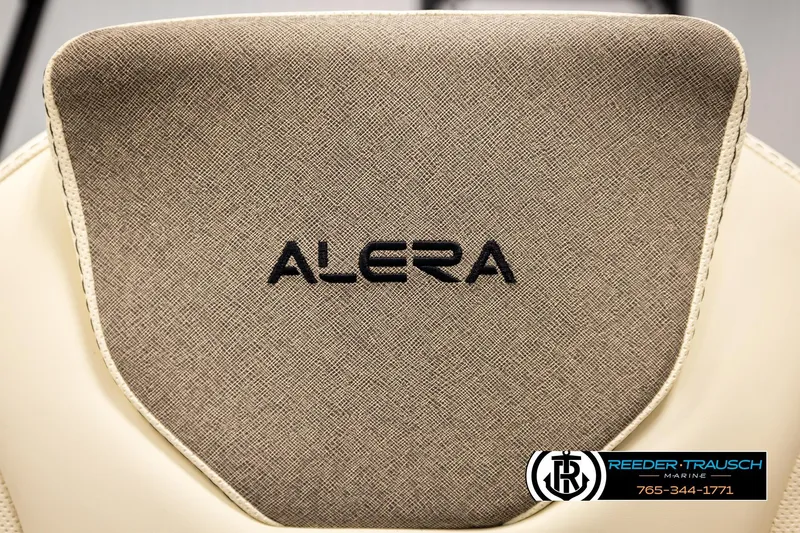 Slide: The Image of Alera M23L 2026 boat seat with textured fabric and embroidered logo. - 41