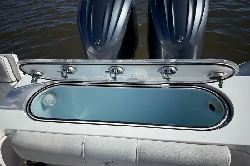 Slide: The Image of Livewell on 2022 Sea Fox 288 Commander boat with dual engines. - 36