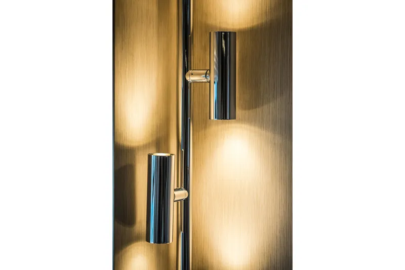 Slide: The Image of Modern chrome wall lights on Cranchi Sessantasette 67 yacht, 2026 model. - 73