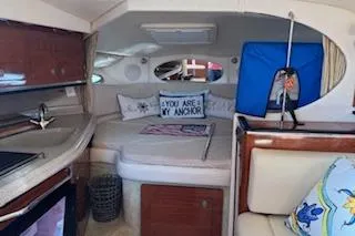 Slide: The Image of Twin MerCruiser engines in a 2007 Sea Ray 290 Amberjack boat. - 6