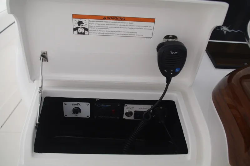 Slide: The Image of Control panel of 2025 Valhalla Boatworks V-33 with communication equipment. - 23