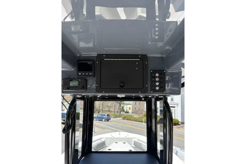 Slide: The Image of 2026 Sea Born LX24 Center Console dashboard with navigation and control panel. - 17