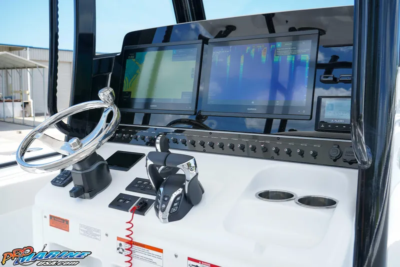 Slide: The Image of 2026 Sea Hunt Gamefish 30 Coffin Box dashboard with advanced navigation and control systems. - 15