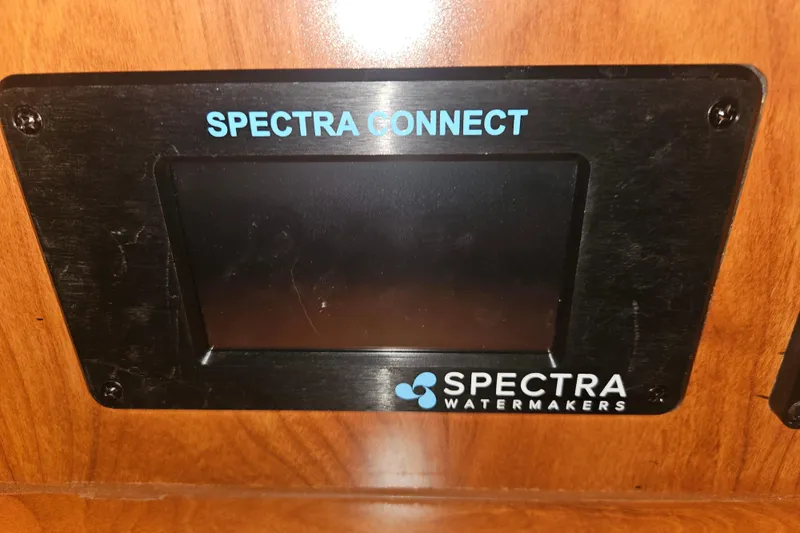 Slide: The Image of Control panel of 2013 Marlow-Hunter 50 aft cabin with Raymarine displays. - 17