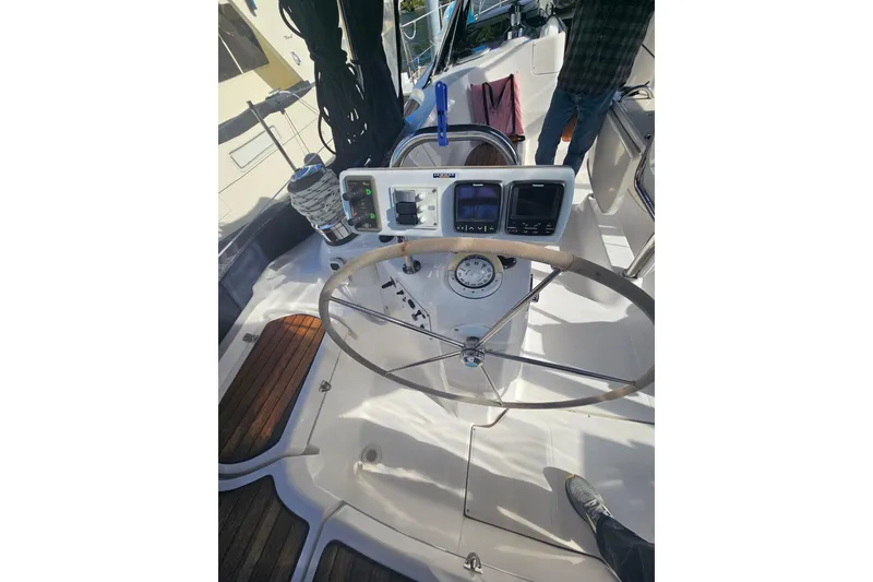 Slide: The Image of Spectra Connect watermaker panel on 2013 Marlow-Hunter 50 aft cabin yacht. - 52