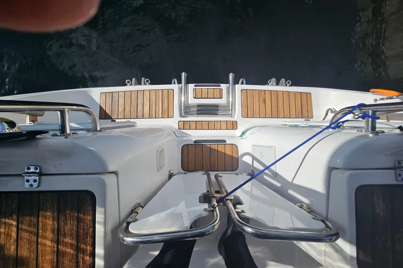 Slide: The Image of Ultrasonic anti-fouling system in 2013 Marlow-Hunter 50 aft cabin yacht. - 57