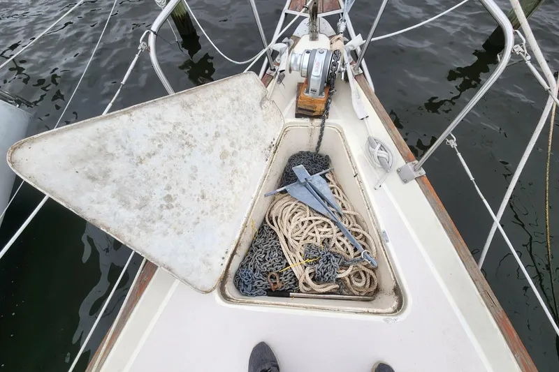 Slide: The Image of cockpit looking down into the companionway - 15
