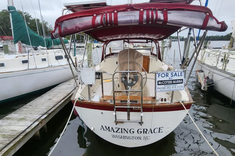 Slide: The Image of 1982 Pearson 323 sailboat "Amazing Grace" for sale at McCotters Marina, Washington, NC. - 2