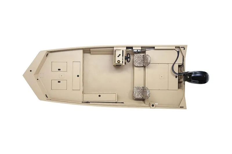 Slide: The Image of 2026 Lowe Roughneck 2070SC boat with Mercury Pro XS engine on a trailer. - 5