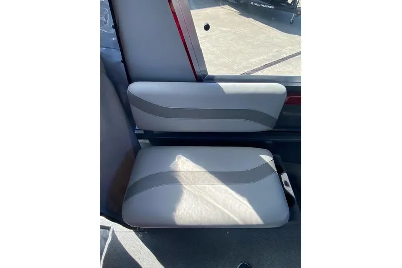 Slide: The Image of 2023 Spartan 200 Astoria interior seat with gray upholstery and modern design. - 9