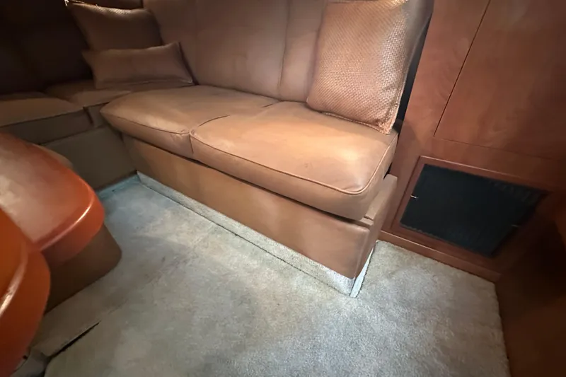 Slide: The Image of 2006 Four Winns 378 Vista yacht bathroom with modern fixtures and glass sink. - 58