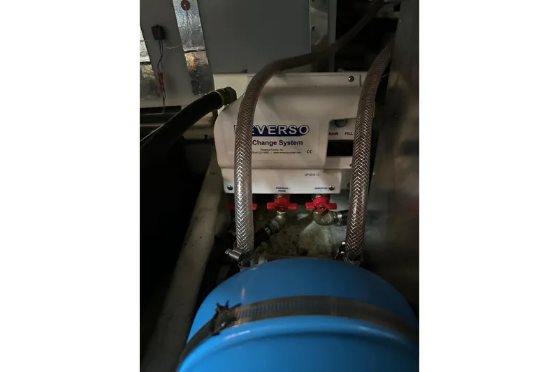 Slide: The Image of Engine room of 1987 Albin North Sea Trawler with Reverso oil change system. - 40