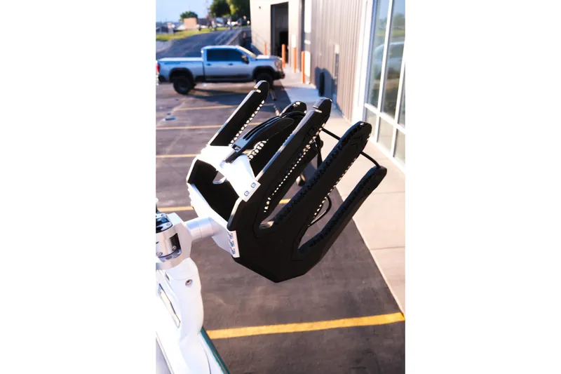 Slide: The Image of Moomba Max 2026 boat accessory detail in a parking lot setting. - 15