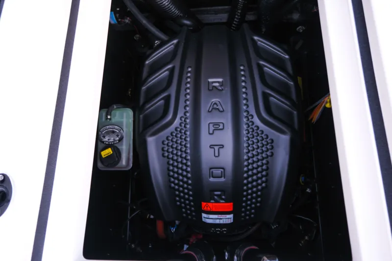 Slide: The Image of 2026 Moomba Max engine featuring Raptor branding, showcasing powerful performance components. - 26