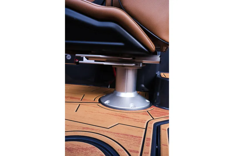 Slide: The Image of 2026 Moomba Tykon seat base on stylish wooden flooring. - 22