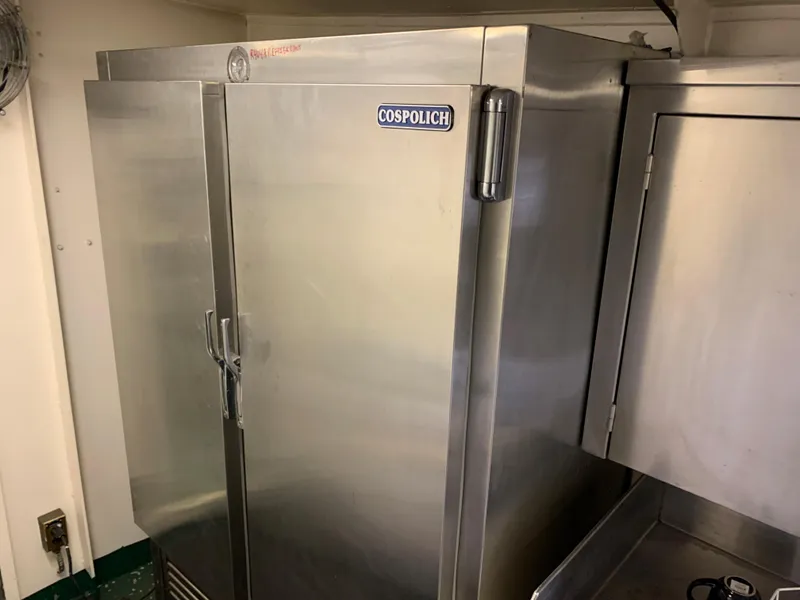 Slide: The Image of Stainless steel Cospolich refrigerator on 1955 L-T 100 Steel Army Tugboat. - 15