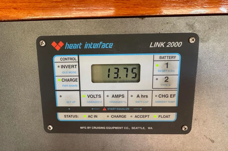 Slide: The Image of Heart Interface Link 2000 control panel on 1996 J Boats J/120 yacht. - 52