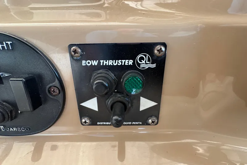 Slide: The Image of Control panel of a 2002 Carver 506 Motor Yacht bow thruster. - 26