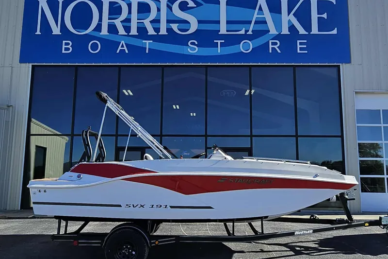 The Image of 2026 Starcraft SVX 191 OB boat displayed at Norris Lake Boat Store. - 0
