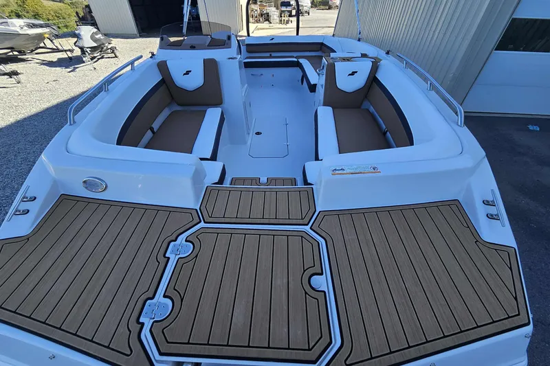 Slide: The Image of 2026 Starcraft SVX 191 OB boat with spacious seating and stylish deck design. - 8
