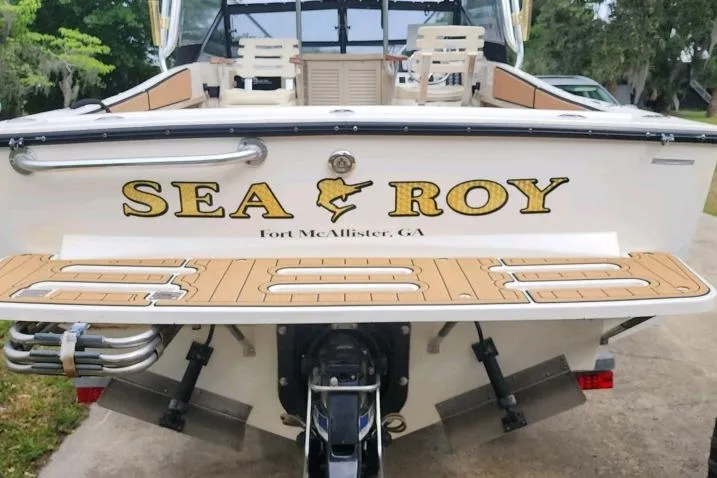 Slide: The Image of 1994 Albemarle Sportfish boat named "Sea Roy" at Fort McAllister, GA. - 3