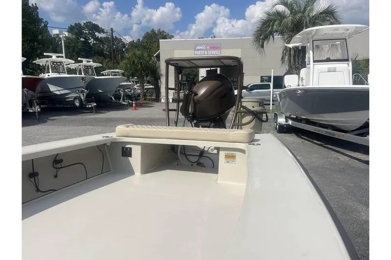 Slide: The Image of 2026 Delta Boatworks Delta D-18 Tiller, featuring a spacious deck and modern design. - 8