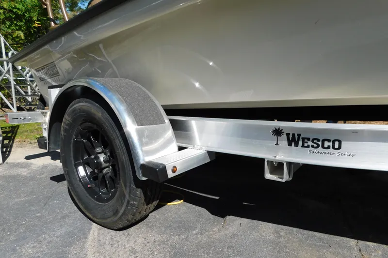 Slide: The Image of Trailer for 2026 Delta Boatworks Delta D-18 Tiller, Wesco Saltwater Series. - 26