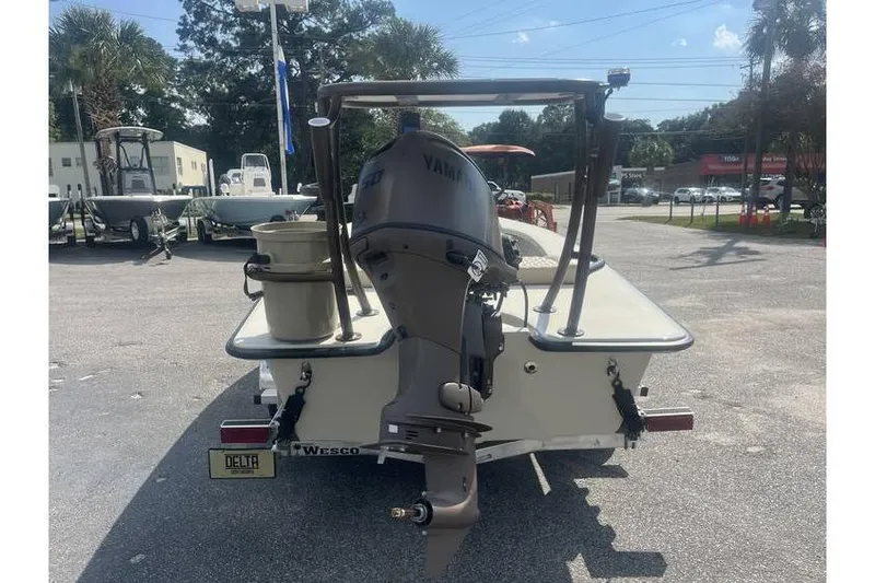 Slide: The Image of 2026 Delta D-18 Tiller boat on Wesco Saltwater Series trailer. - 27