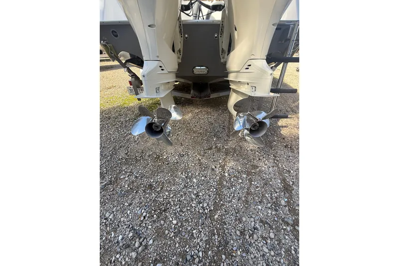 Slide: The Image of 2019 Cape Horn 32 XS boat interior with seating and storage compartments. - 4