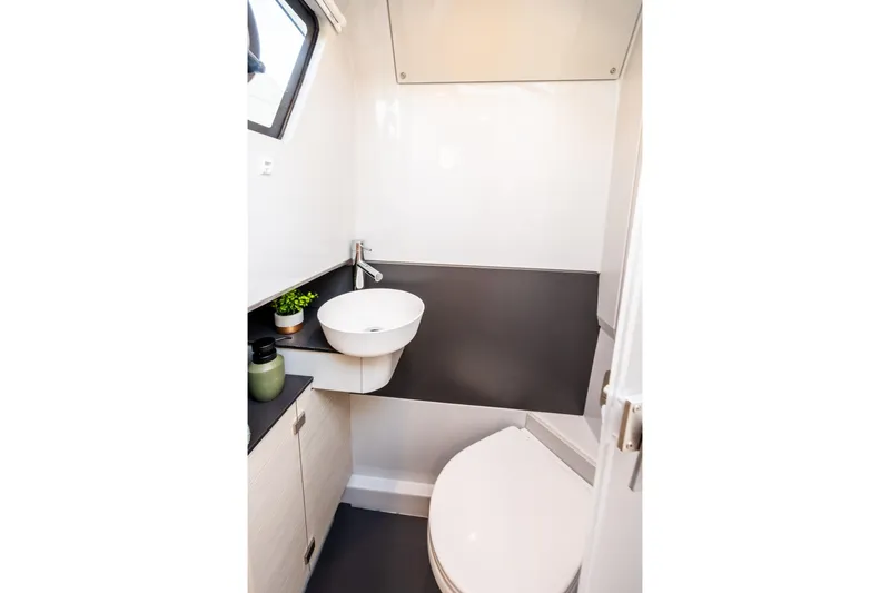 Slide: The Image of Modern bathroom in 2026 YOT 36 yacht with sleek sink and toilet. - 17