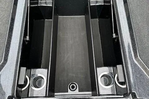 Slide: The Image of 2023 Nitro Z18 Pro storage compartment with cup holders and sleek design. - 9