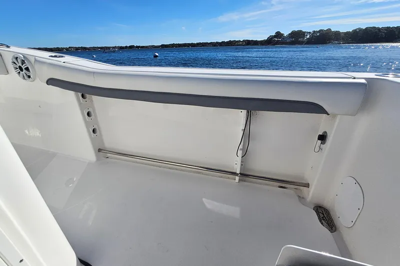 Slide: The Image of 2018 Tidewater 280 CC Adventure boat interior with ocean view. - 41
