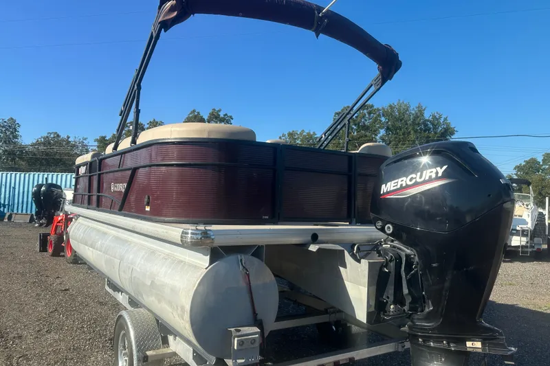 Slide: The Image of 2020 Godfrey SWEETWATER 2186 SB pontoon boat with Mercury outboard motor. - 3
