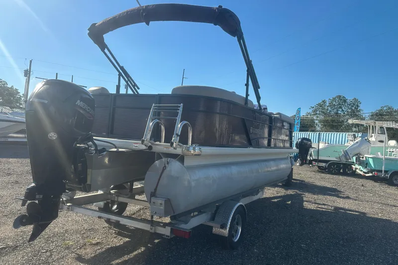 Slide: The Image of 2020 Godfrey SWEETWATER 2186 SB pontoon boat with Mercury engine on trailer. - 4