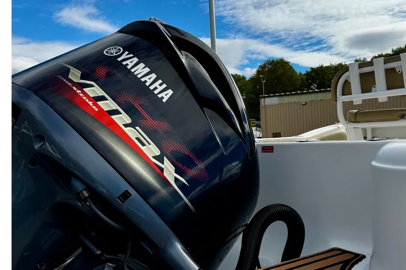 Slide: The Image of Yamaha VMAX outboard motor on 2016 Tidewater 232 CC Adventure boat. - 6
