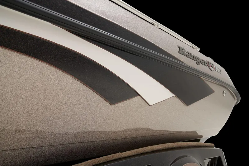 Slide: The Image of 2026 Ranger 621FS Cup Equipped boat interior with Garmin navigation system and steering console. - 17