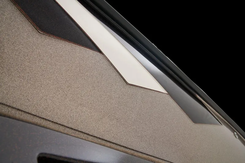 Slide: The Image of 2026 Ranger 621FS Cup Equipped boat interior with modern seating and dashboard. - 18