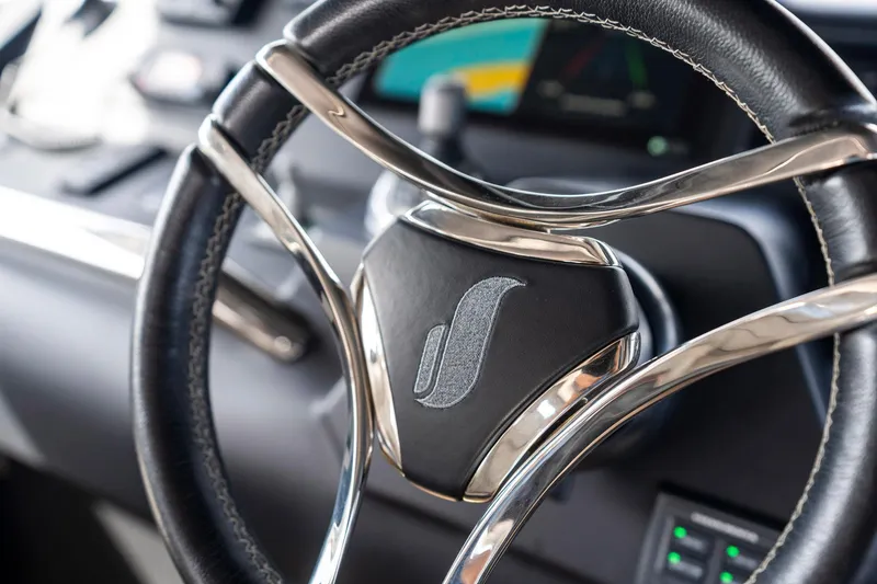 Slide: The Image of Sichterman Libertas 54 steering wheel, luxury yacht interior, 2021 model. - 25