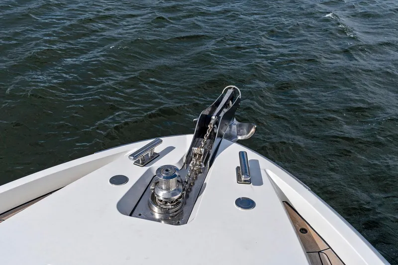 Slide: The Image of Bow of 2021 Sichterman Libertas 54 yacht on open water. - 30