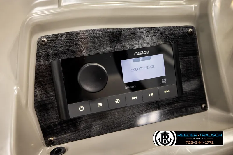 Slide: The Image of Bluetooth audio system in 2026 Avalon VEN85 VRB boat, featuring Fusion interface. - 36