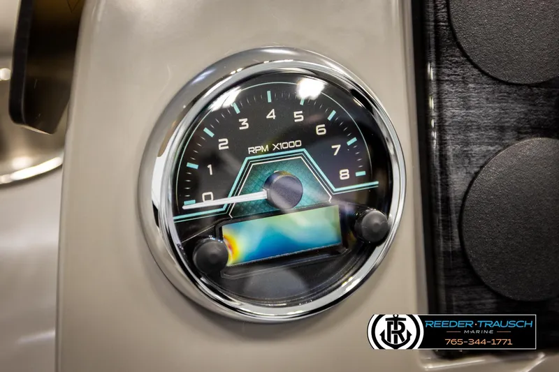Slide: The Image of Close-up of 2026 Avalon VEN85 VRB tachometer, displaying RPM x1000 gauge. - 37