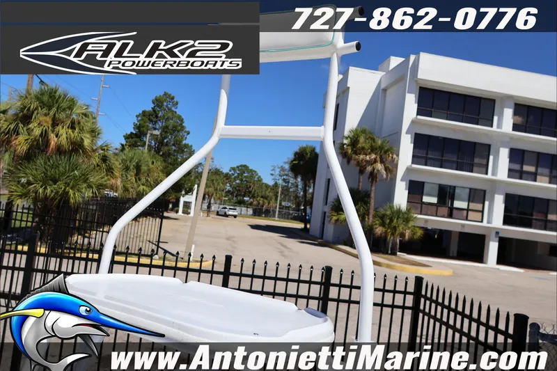 Slide: The Image of ALK2 Powerboats 17HS 2026 model displayed outdoors with contact details and website. - 21