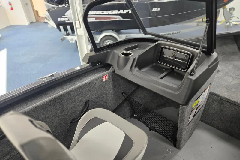 Slide: The Image of 2026 Princecraft Sport 185 boat interior with seating and storage compartments. - 5