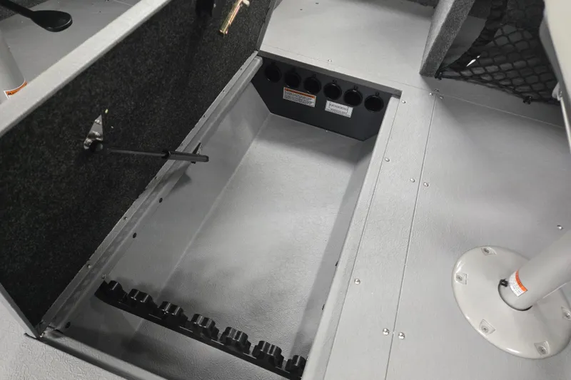 Slide: The Image of Interior storage compartment of 2026 Princecraft Sport 185 boat, showcasing organized space. - 7